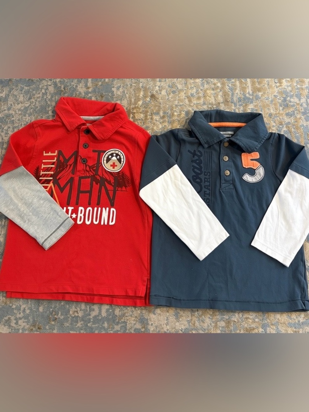 Old Navy bundle Red and blue Long-Sleeve Polo Top